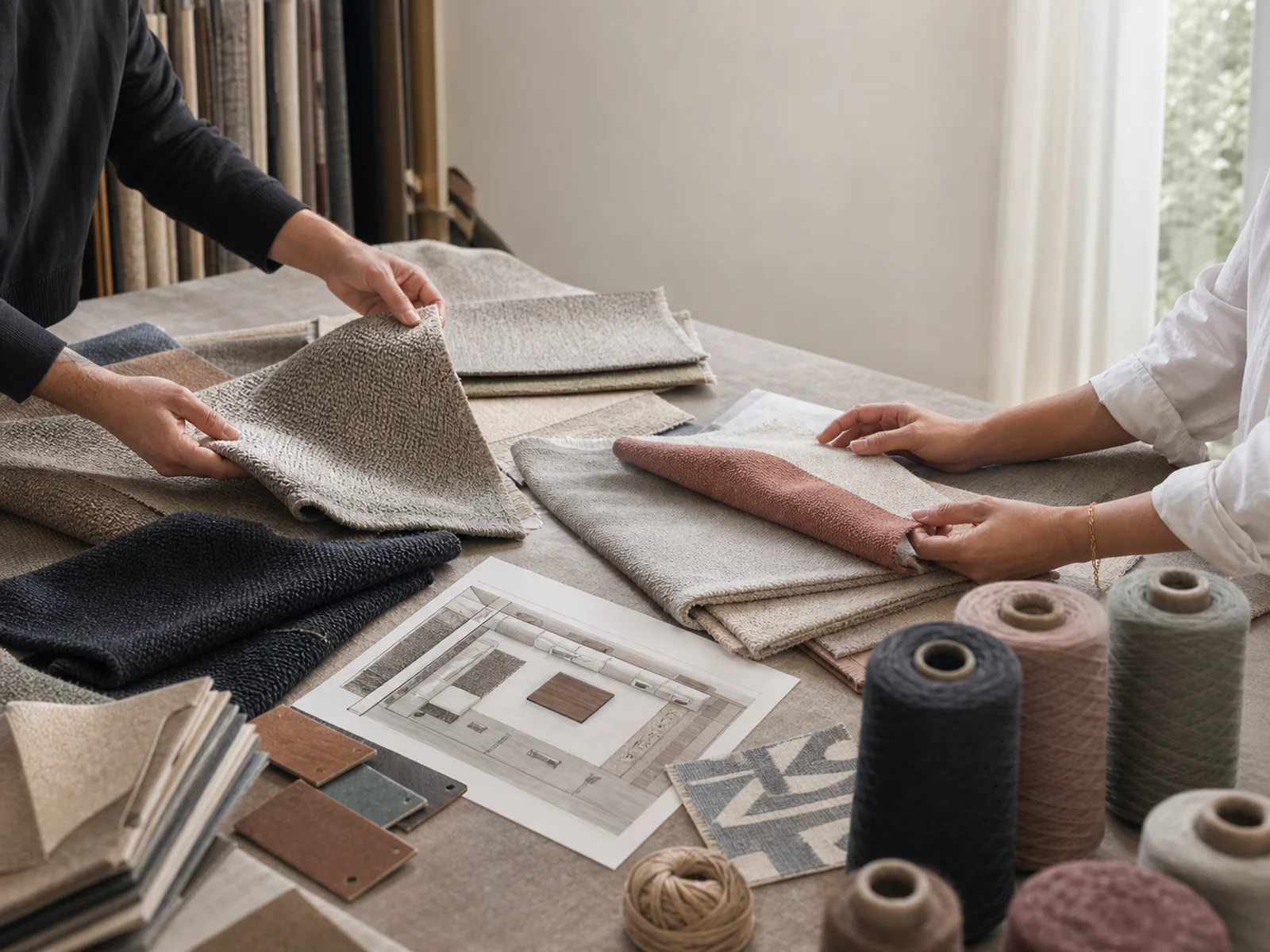 Handwoven community bags made from upcycled selvage offcuts